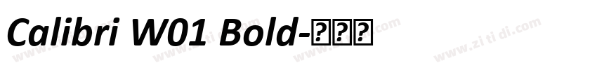 Calibri W01 Bold字体转换